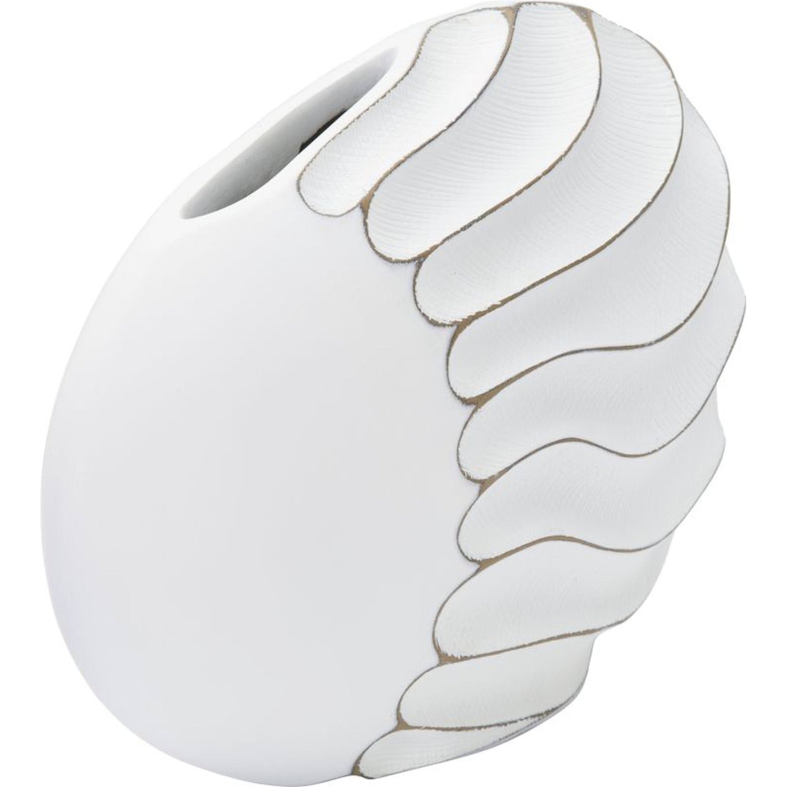 Vase rond à relief ondulé sculptural BOHO CHIC, RECOLLECTION