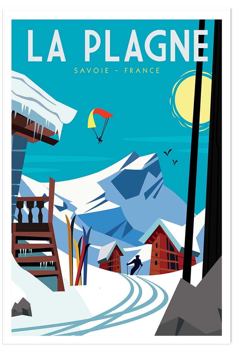 Poster de belle plagne, HEXOA