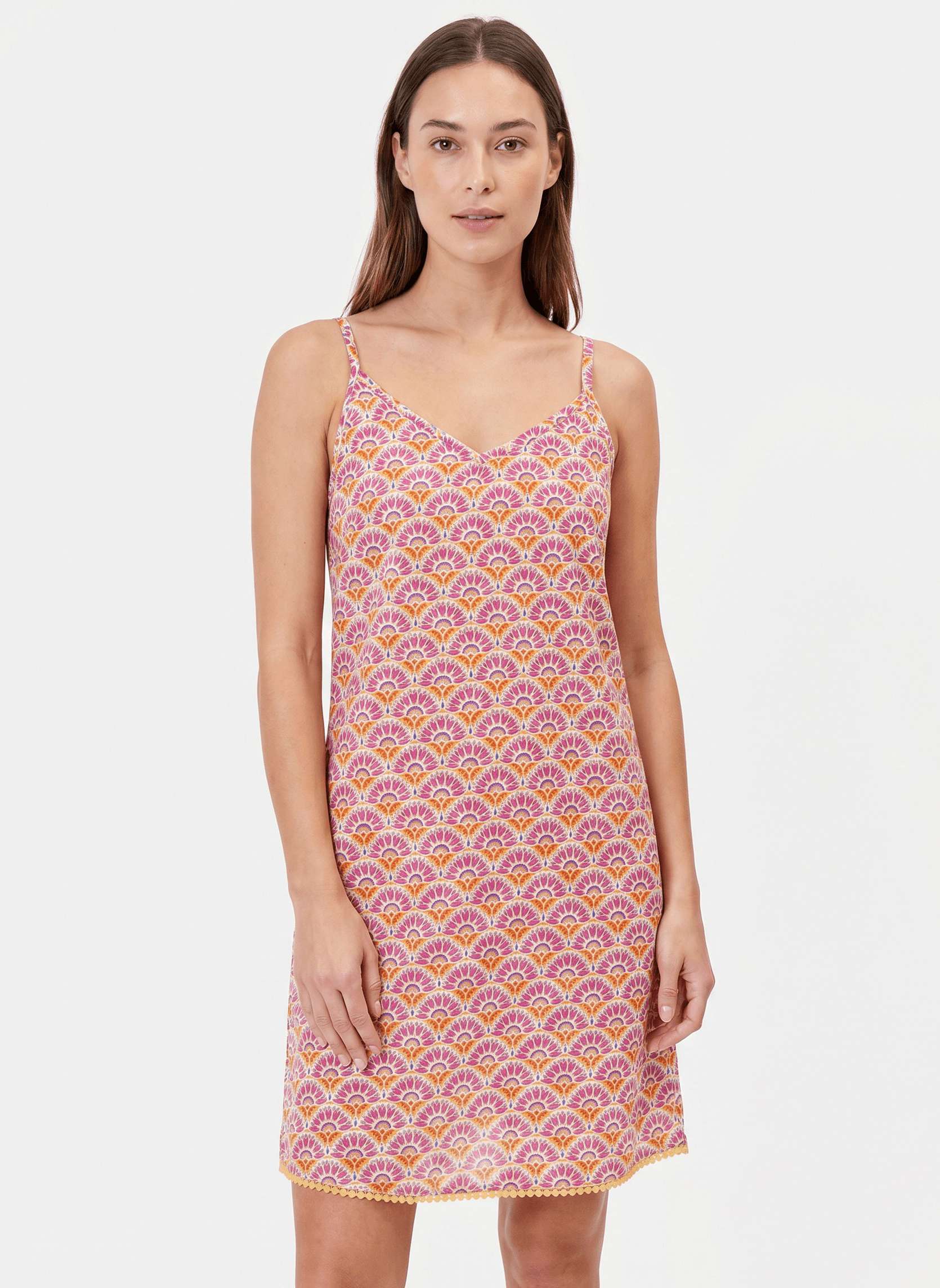Robe voile de coton bio fines bretelles IONA, LA FIANCÉE
