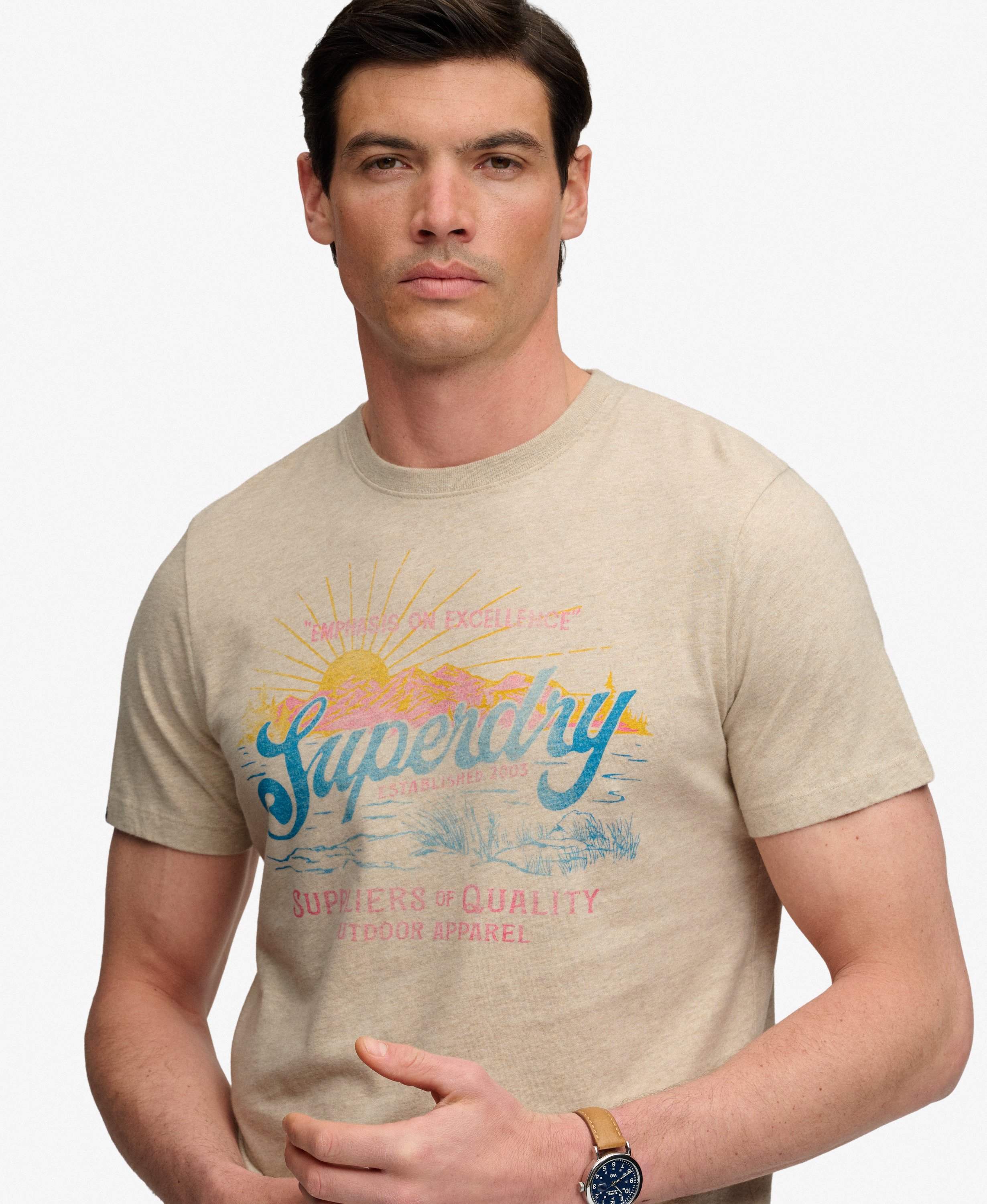 T-shirt Outdoors Mountain Coupe Décontractée, SUPERDRY