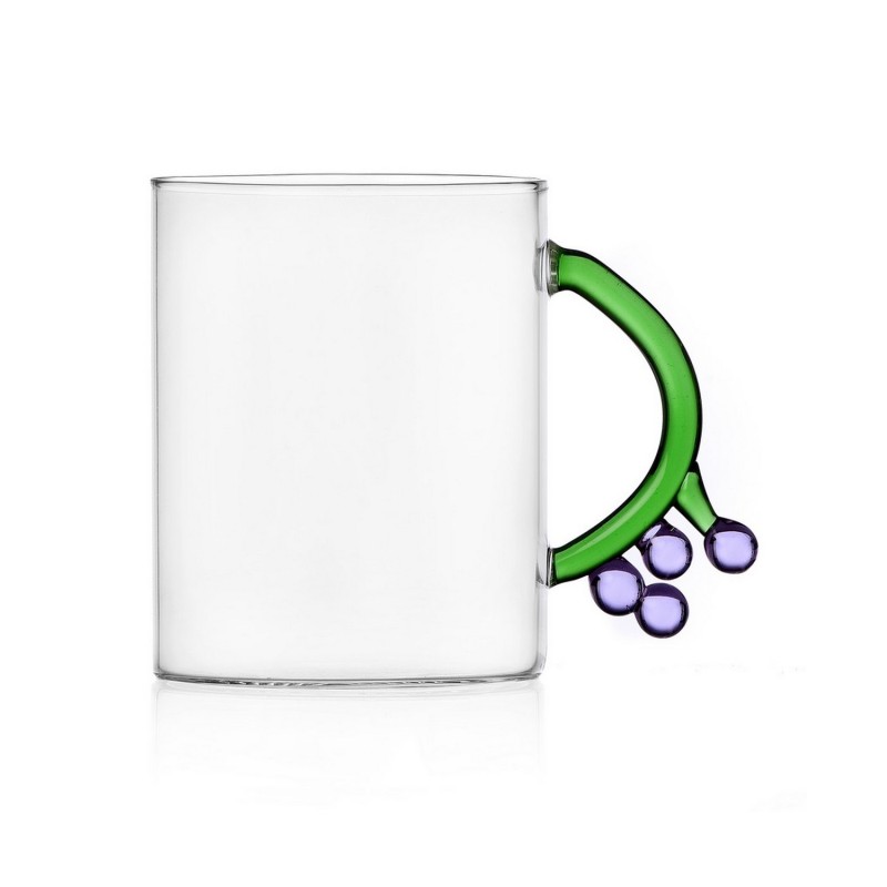 Mug verre raisin FRUITS AND FLOWERS Grape, ICHENDORF