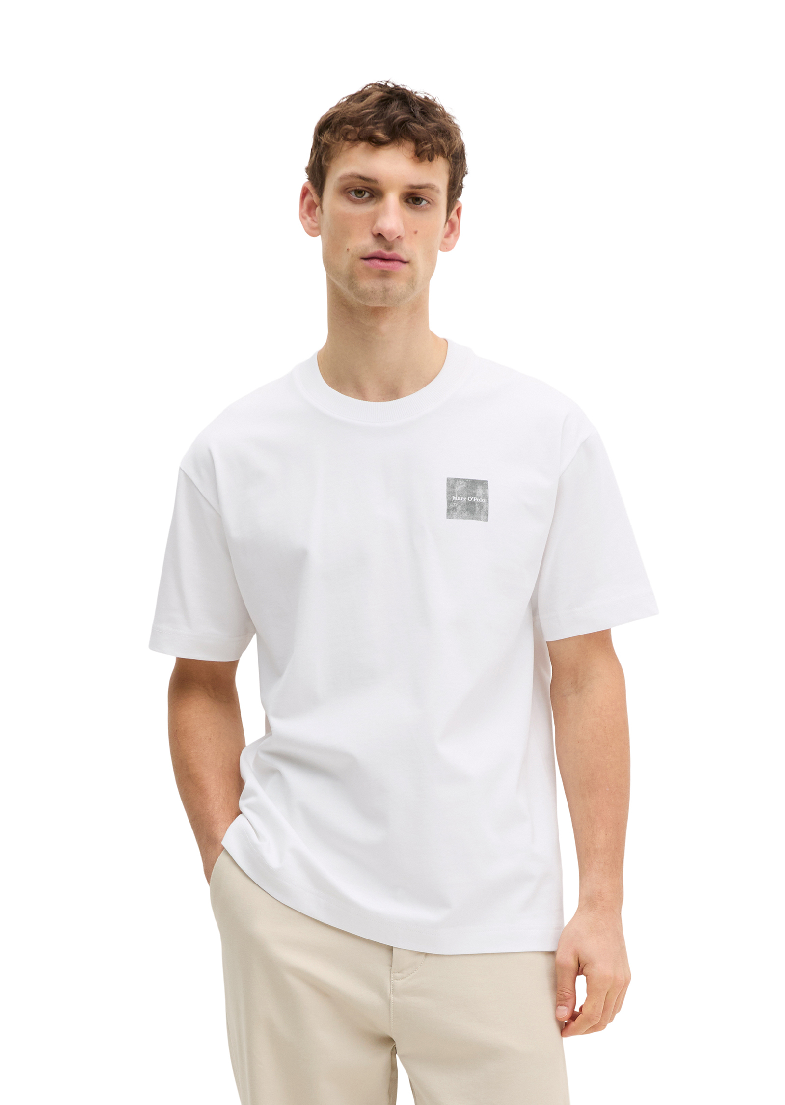 T-shirt relaxed avec impression dans le dos, MARC O'POLO