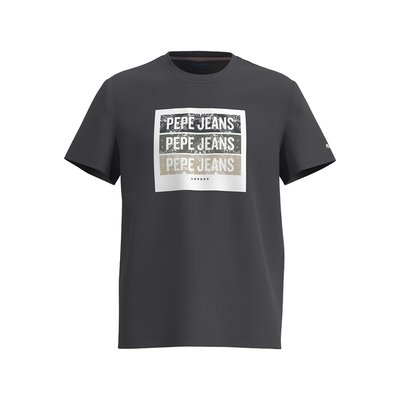 Acee Cotton T-Shirt with Crew Neck and Short Sleeves PEPE JEANS