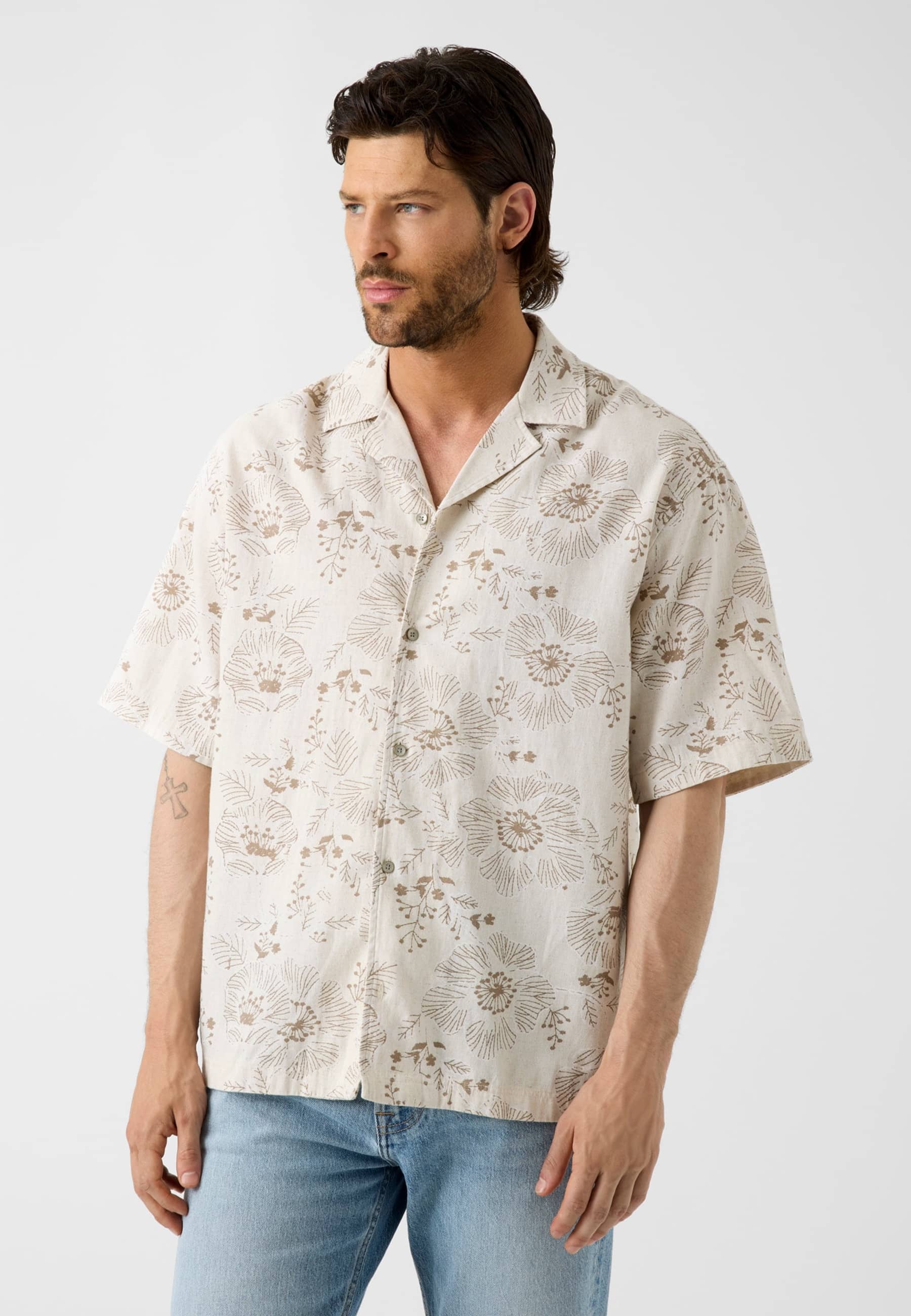 Chemise À Motif Floral, GUESS