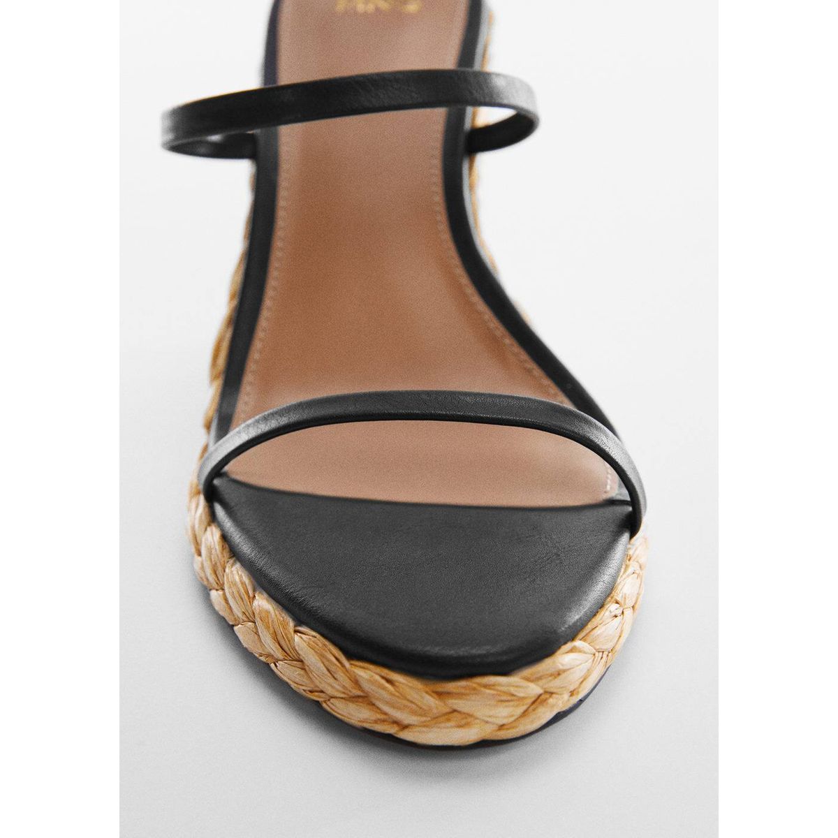 Sandales tressées plateforme mango shop