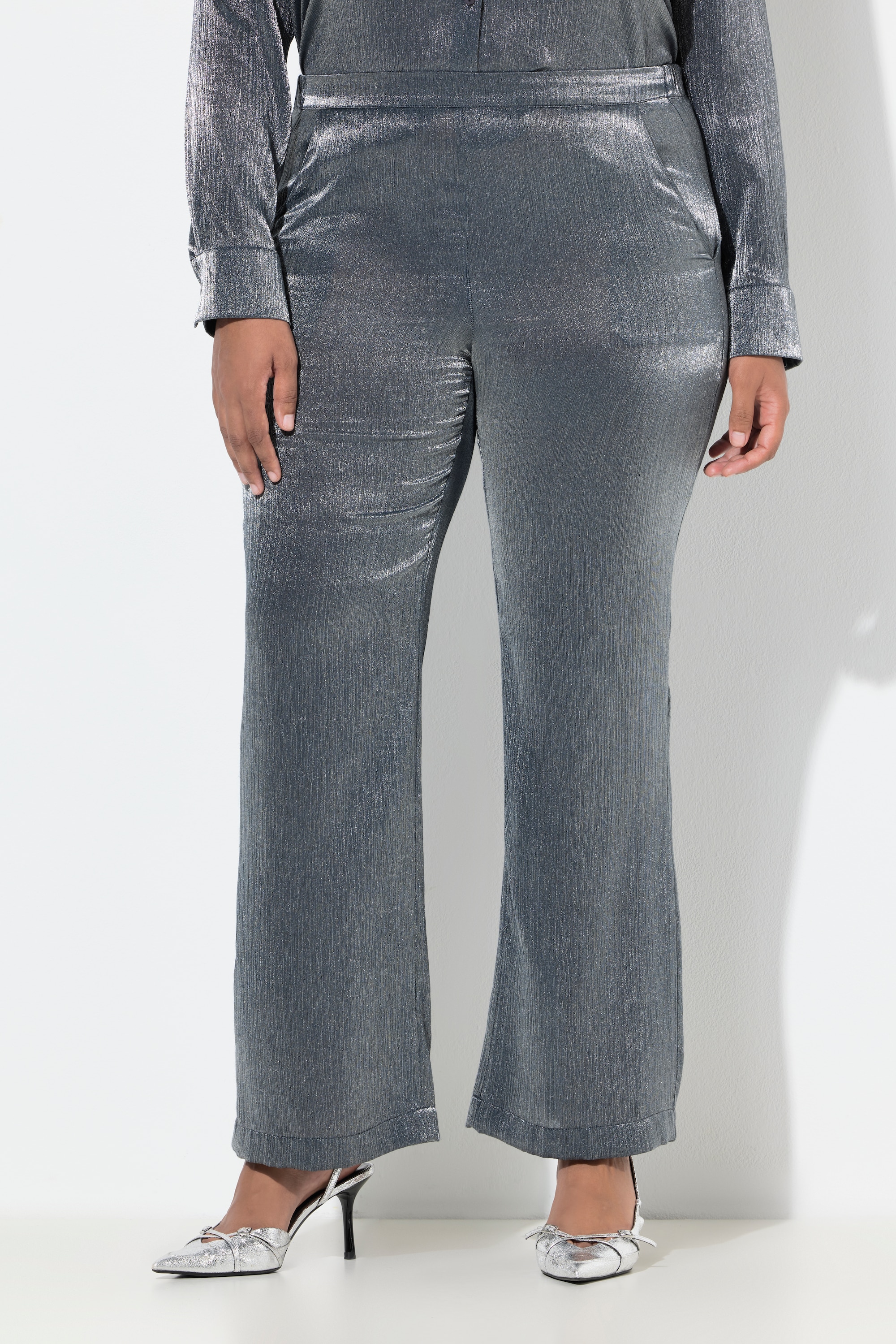 Pantalon rose, reflets métalliques, ULLA POPKEN