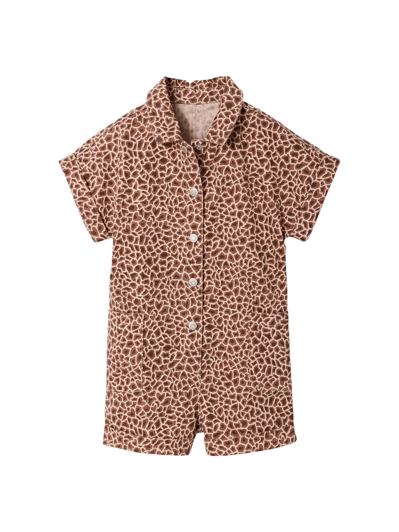 Combi short twill coton, VERTBAUDET