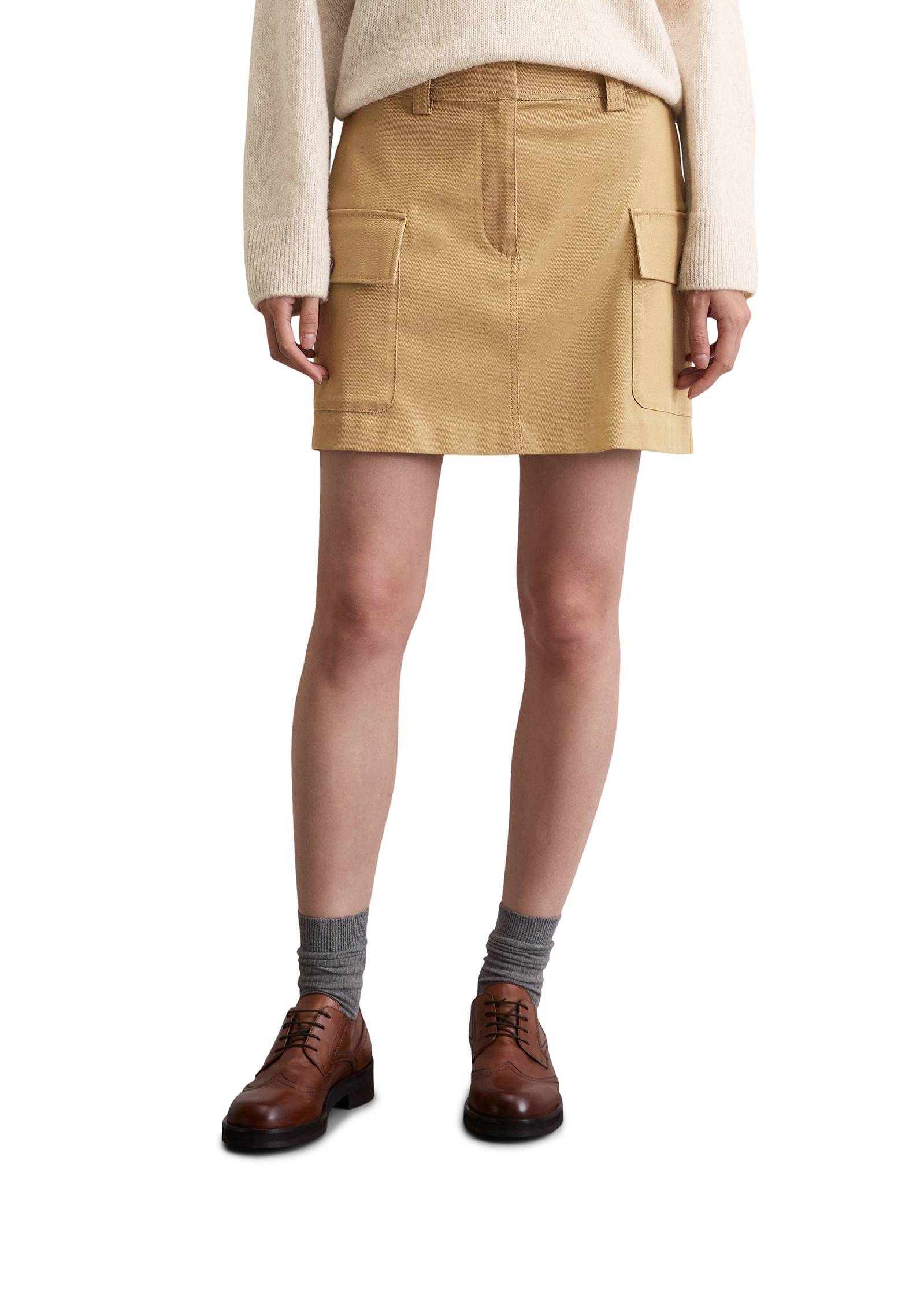 Minijupe cargo shaped en sergé stretch, MARC O'POLO