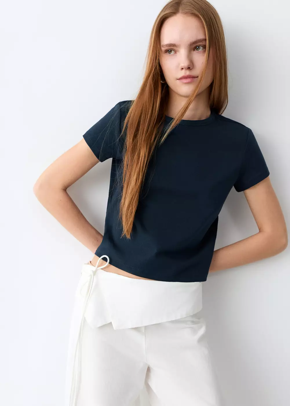 T-shirt basique en coton, MANGO TEEN