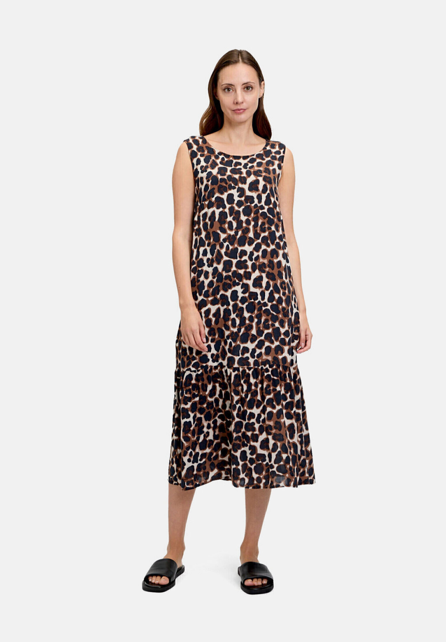 Robe à volants au look léopard, BETTY & CO
