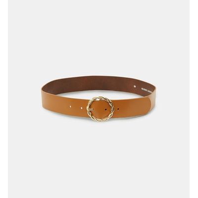Ceinture neo jamie cuir camel Galeries Lafayette La Redoute
