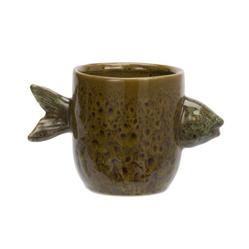Cache-pot céramique design poisson, MADAM STOLTZ