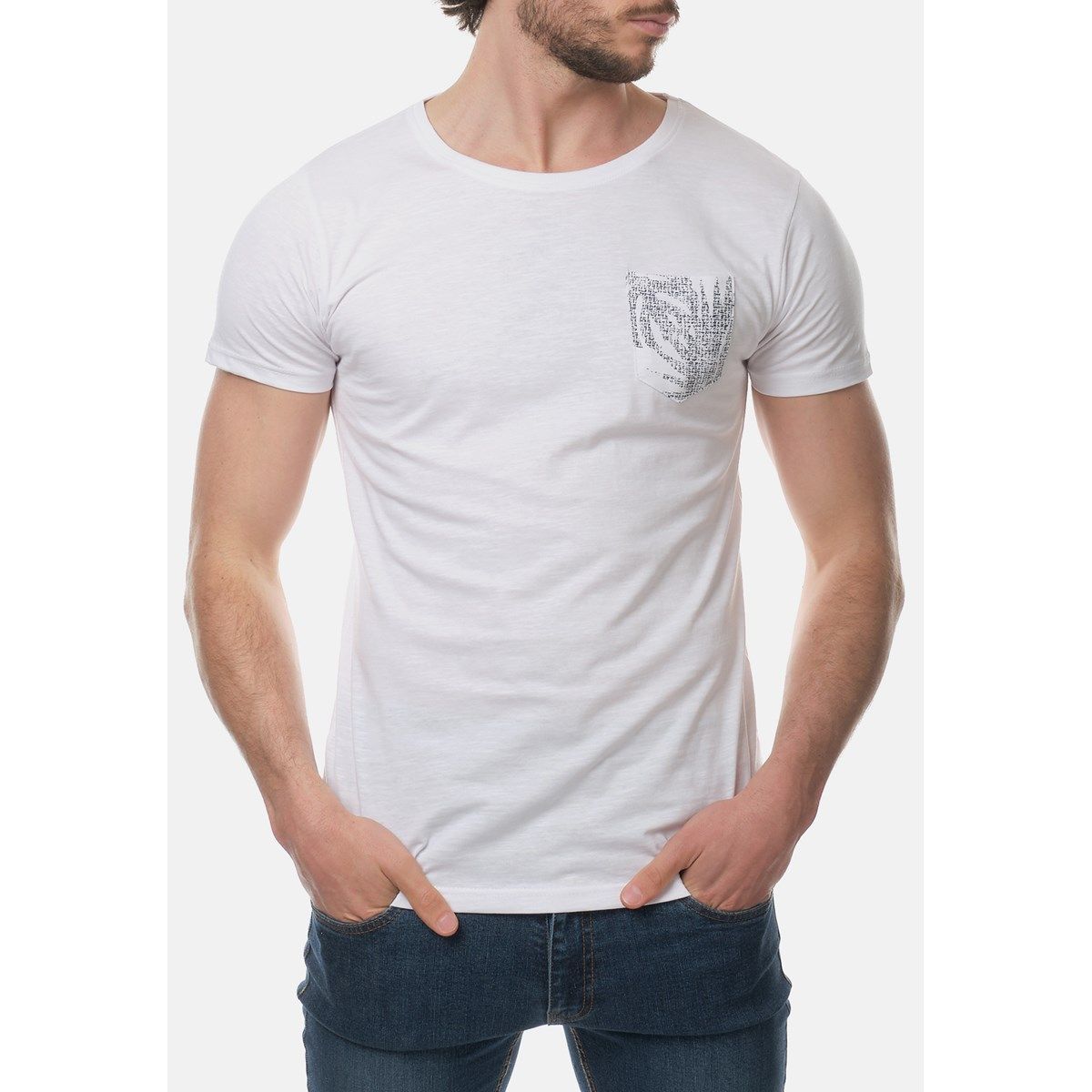 La Redoute Homme Vêtements Tops & T-shirts T-shirts Manches courtes T-shirt col rond en jersey de coton 