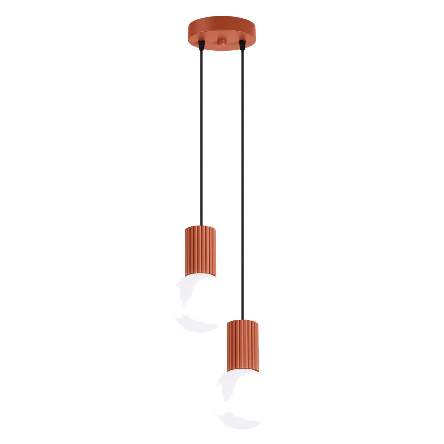 Suspension Aluminium Ocre Rouge G9 2 Halo, EDEN