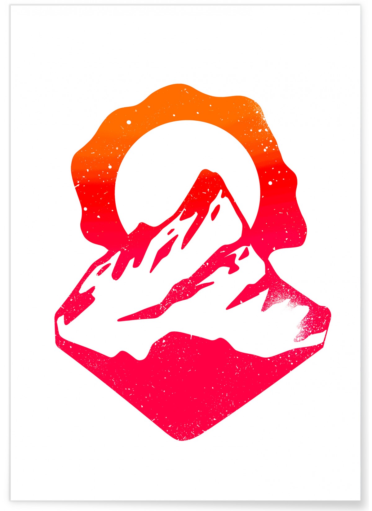 Poster Graphic Mountain, L'AFFICHERIE