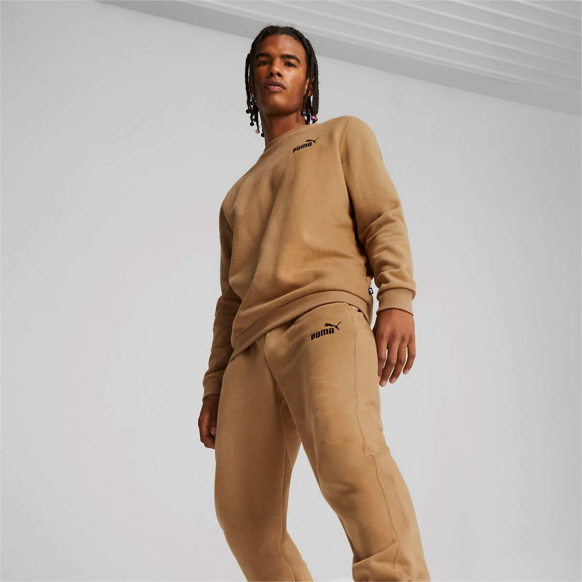 Image of Feel Good Tracksuit in Cotton Mix with Crew Neck