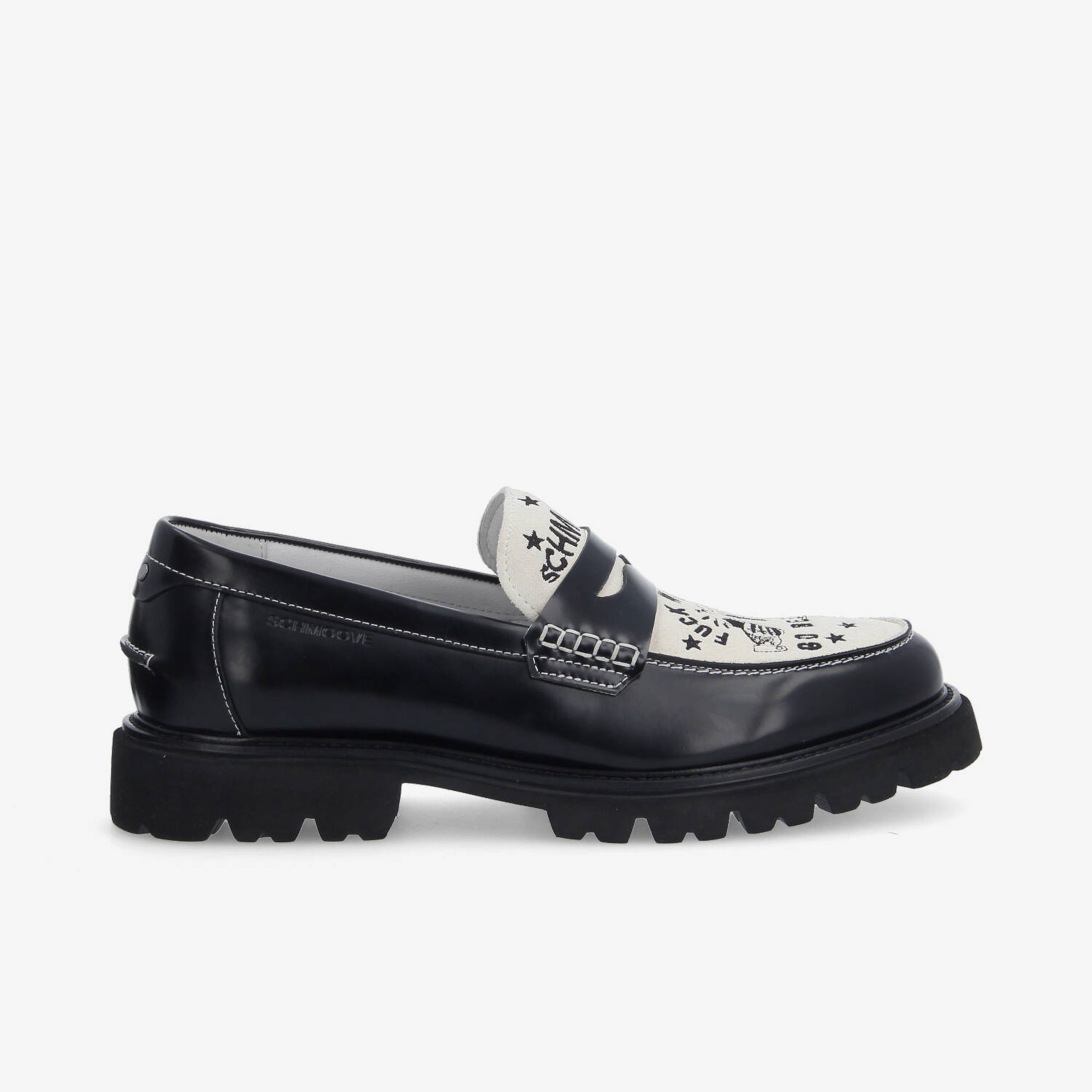 Johnny Loafer - Noir/Blanc, SCHMOOVE