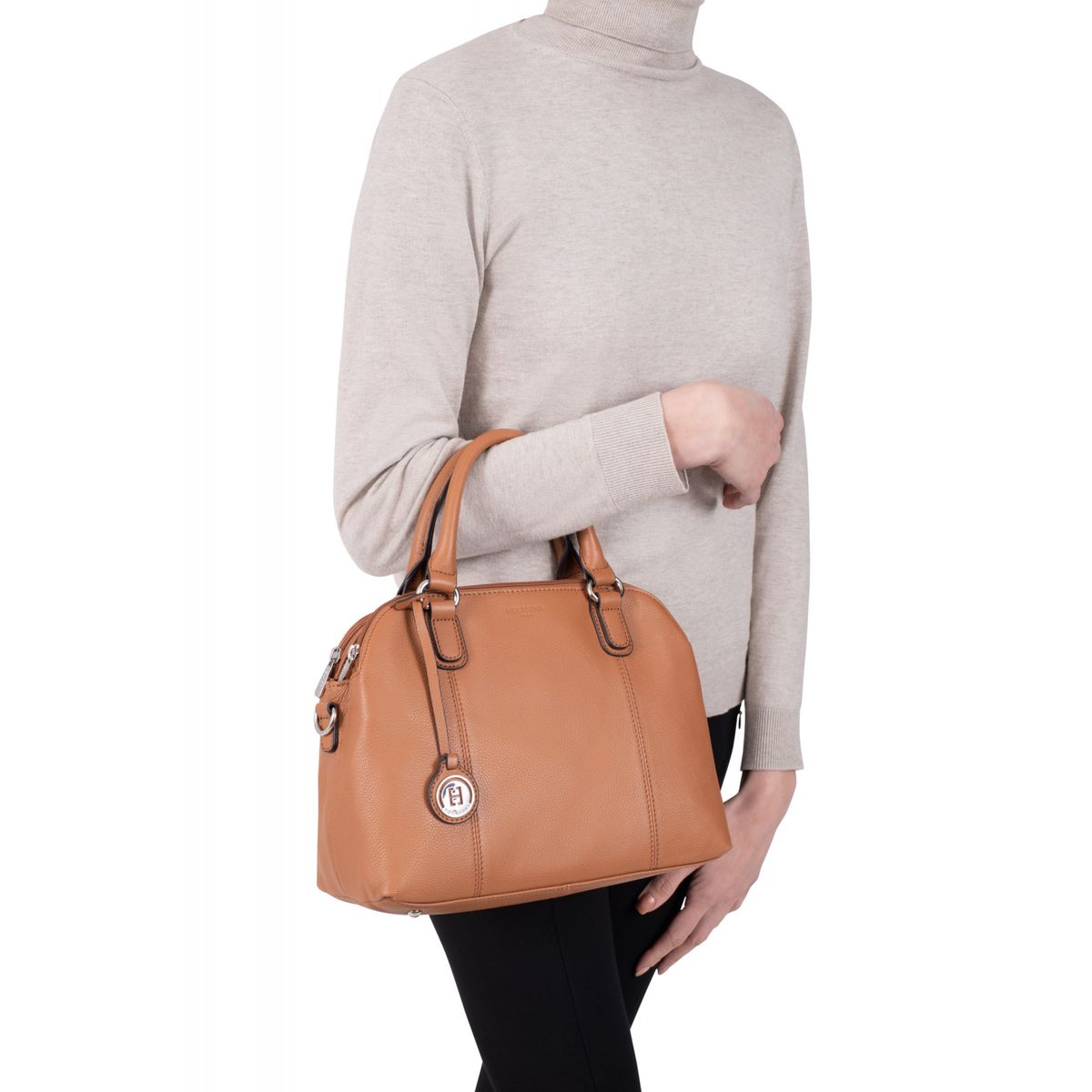 Sac fuchsia cuir vachette La Redoute