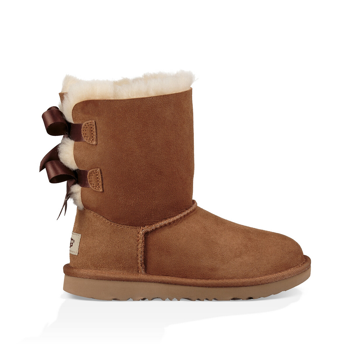Image of Kids Bailey Bow II Ankle Boots in Suede