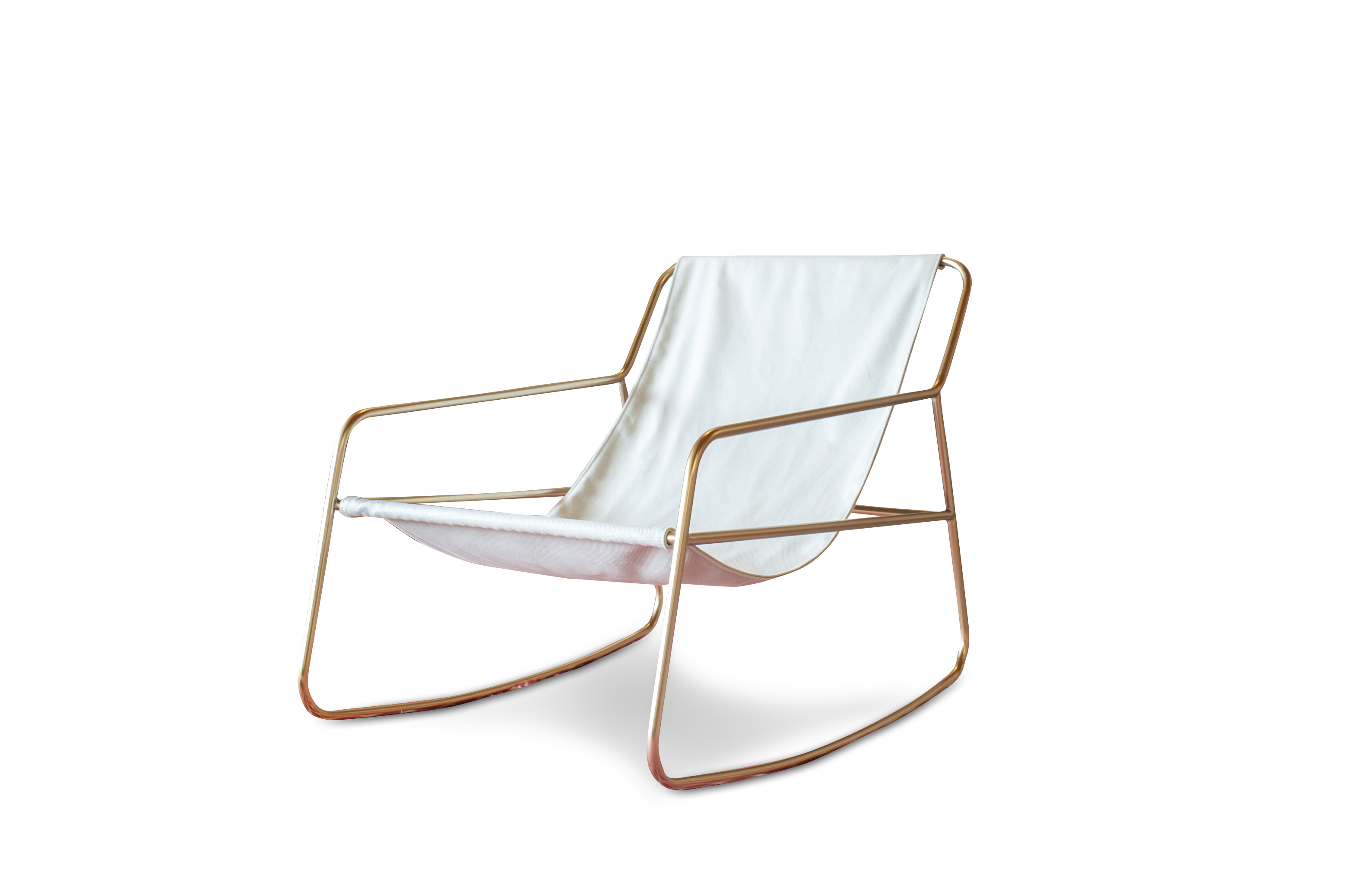 Fauteuil à bascule en toile LUND, PRODUIT INTERIEUR BRUT