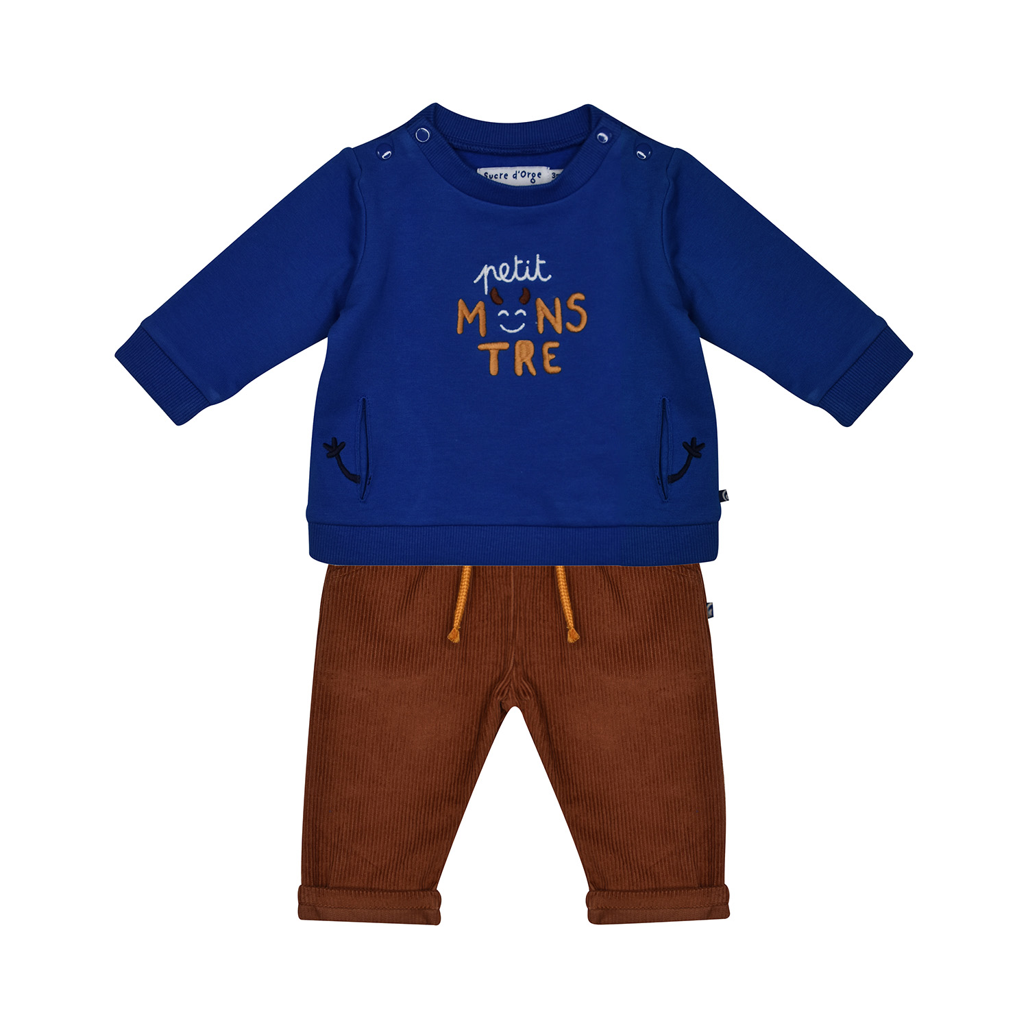 Sweat + pantalon velours frederic, SUCRE D'ORGE