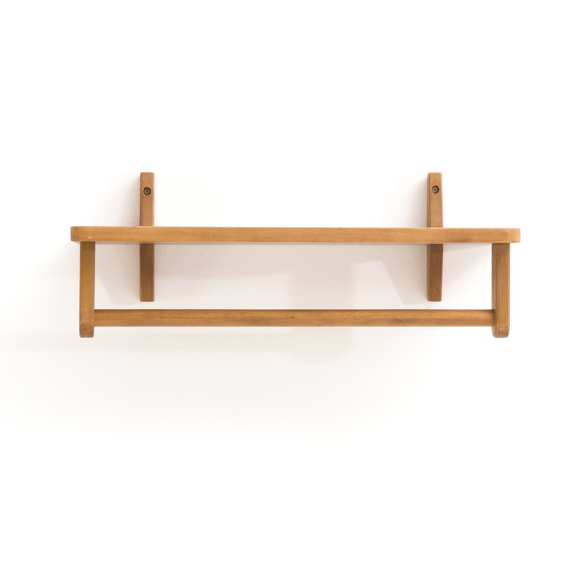 Product photograph of Oiled Acacia Shelf With Teak Finish from La Redoute UK