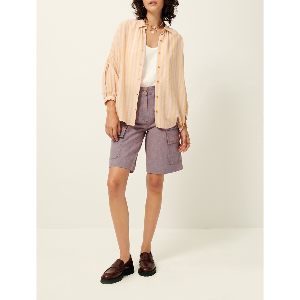 Chemise orange sales femme h&m