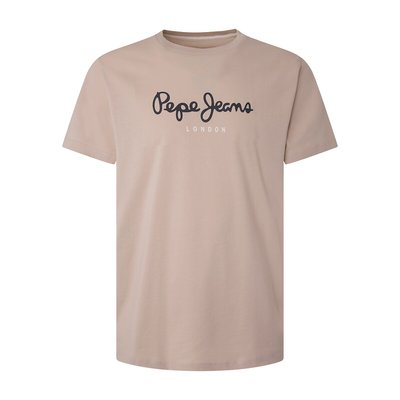 Eggo Logo Print T-Shirt in Cotton with Crew Neck PEPE JEANS
