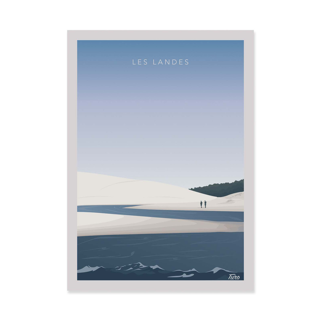 Affiche d'art - Les Landes - TuroMemoriesStudio, WALL EDITIONS