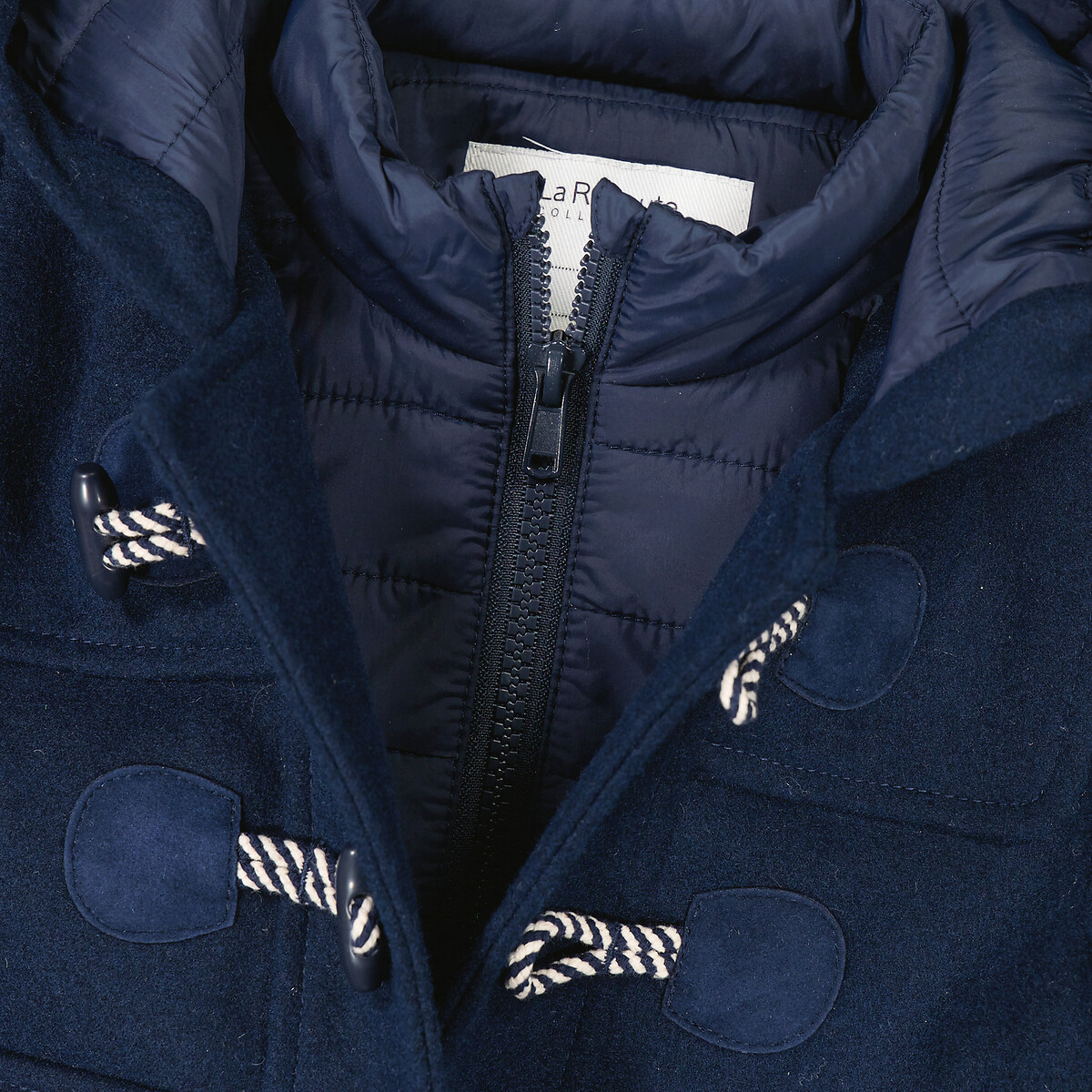 Hooded Duffle Coat with Padded Liner
