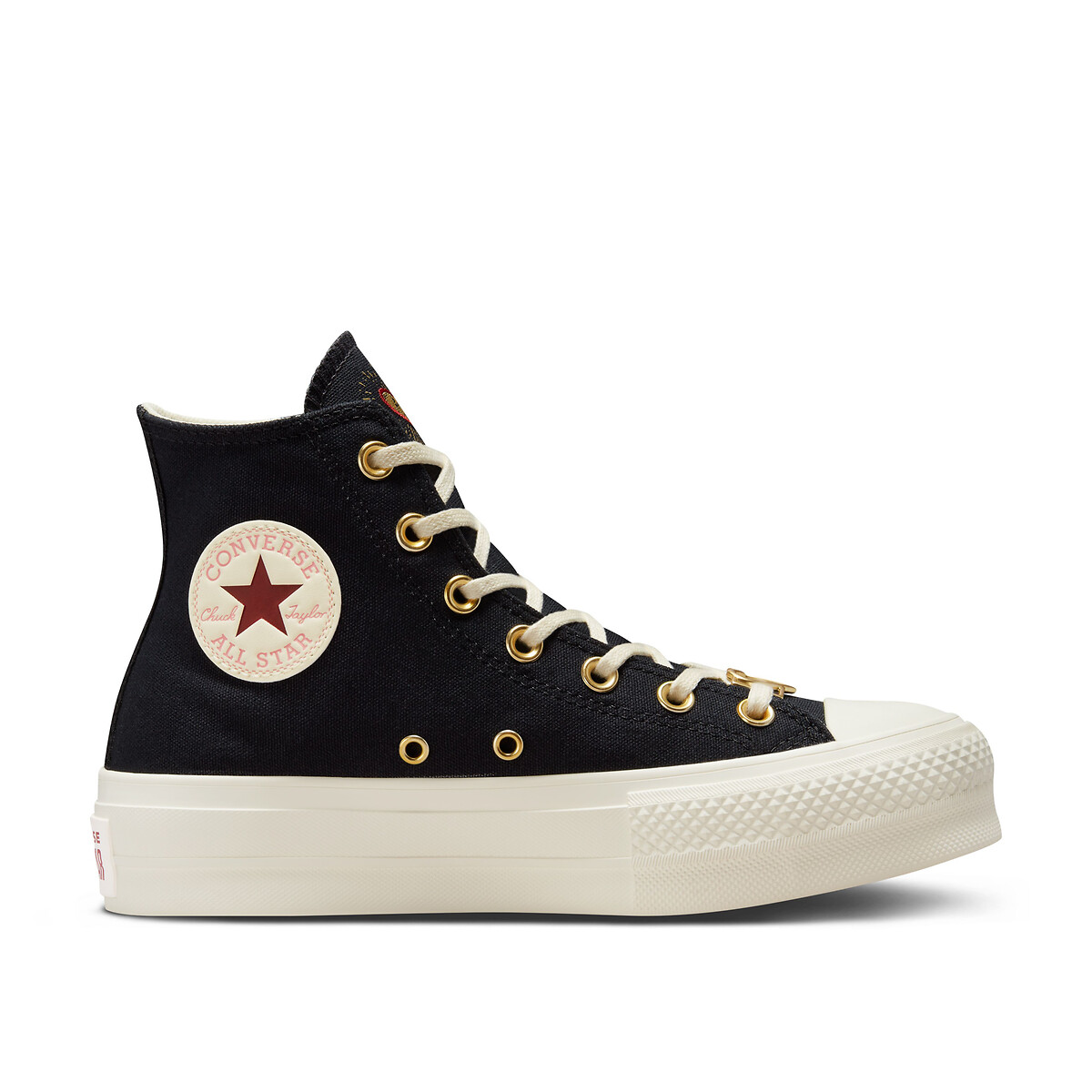 Sneakers chuck taylor lift hi valentines day zwart Converse | La Redoute