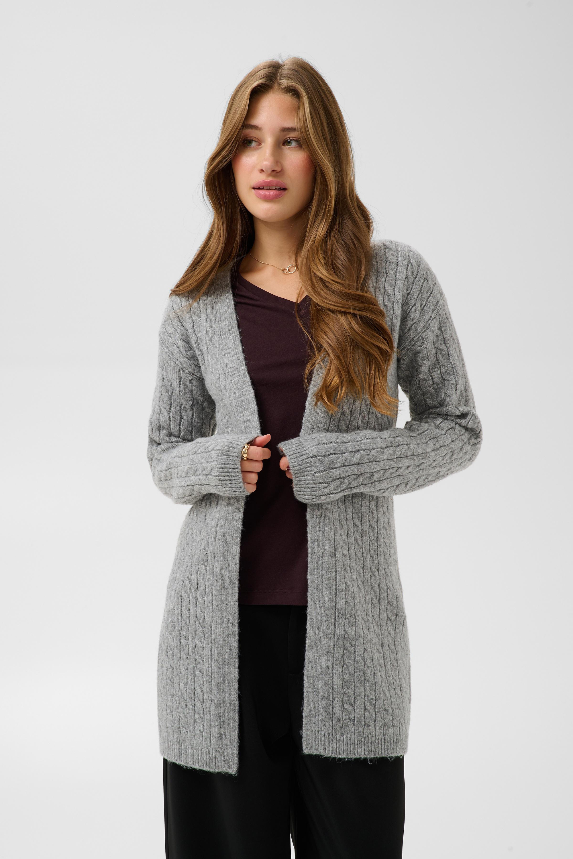 Cardigan à tricot, CREAM