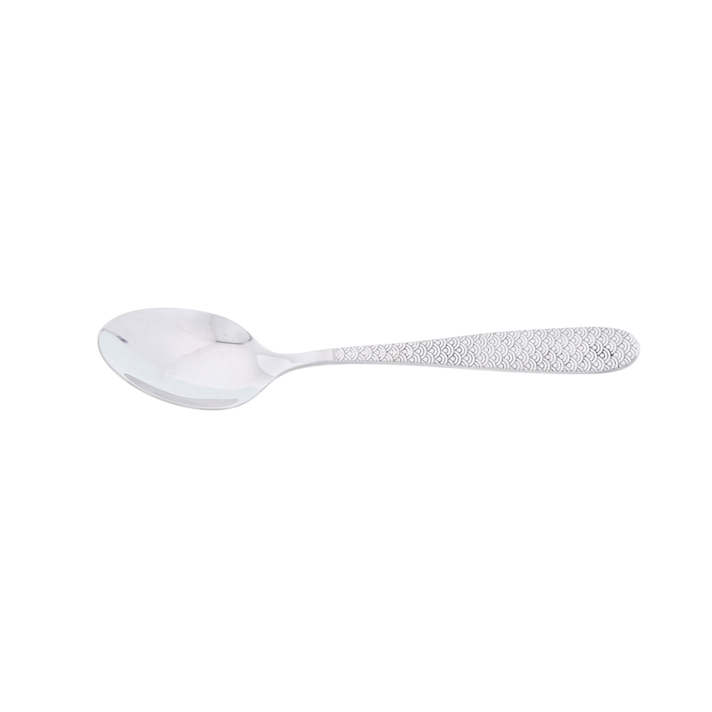 Cuillère à café monobloc Flower inox (lot de 6), JEAN DUBOST