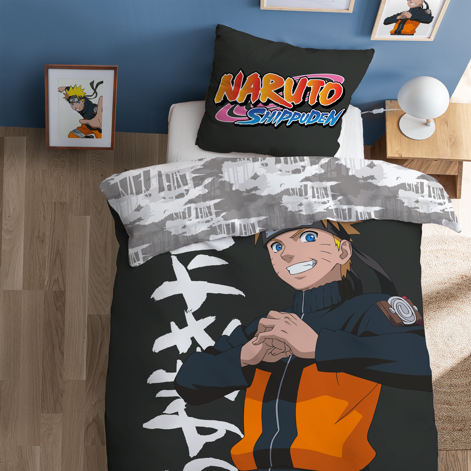Parure de lit imprimée 100% coton, UZUMAKI, NARUTO