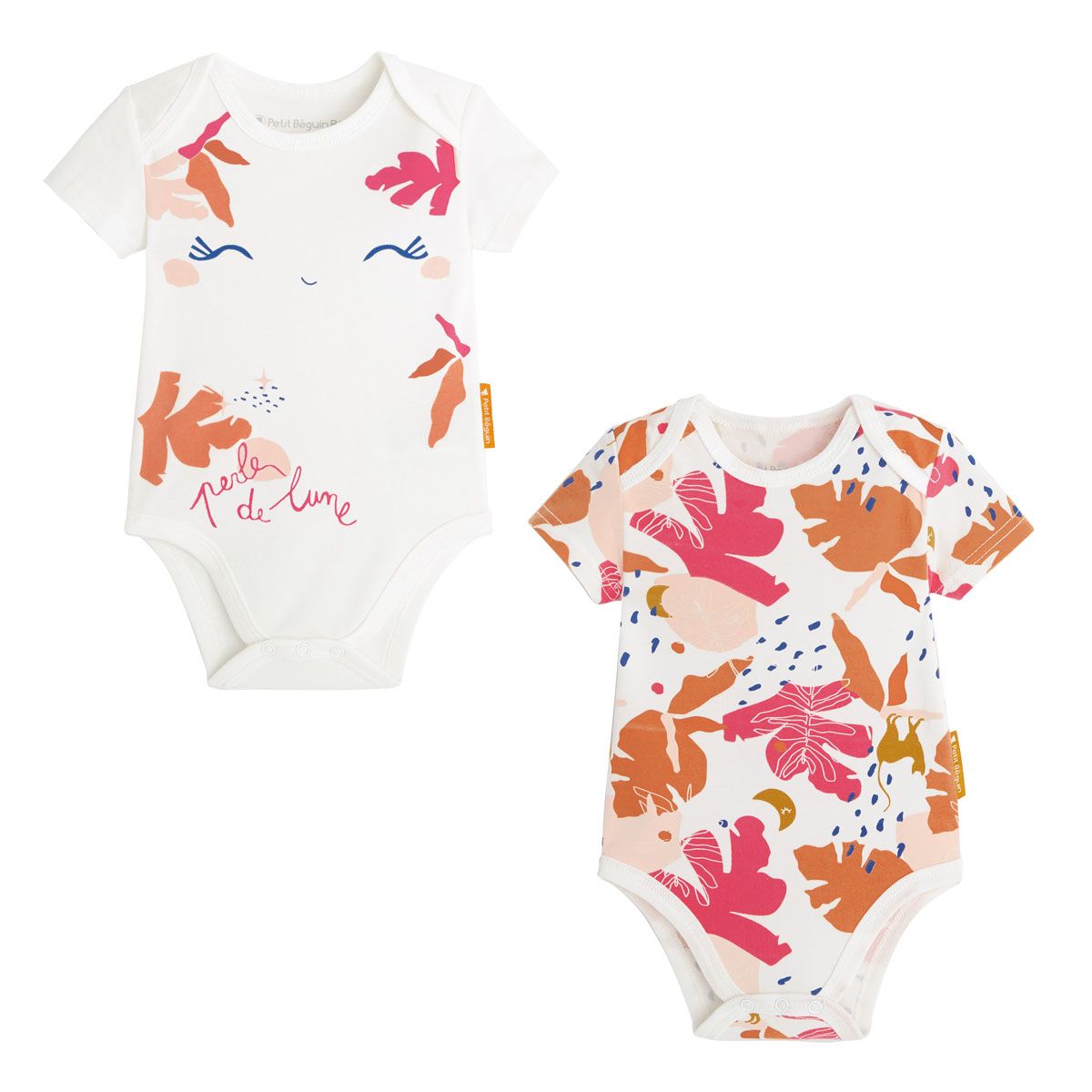 Lot De 2 Bodies Bebe Manches Courtes Perle De Lune Multicolore Petit Beguin La Redoute Lot De 2 Bodies Bebe Manches Courtes Perle De Lune Multicolore Petit Beguin La Redoute