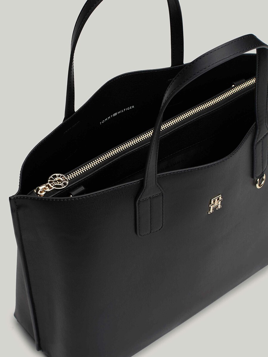 Black tommy hilfiger tote bag outlet