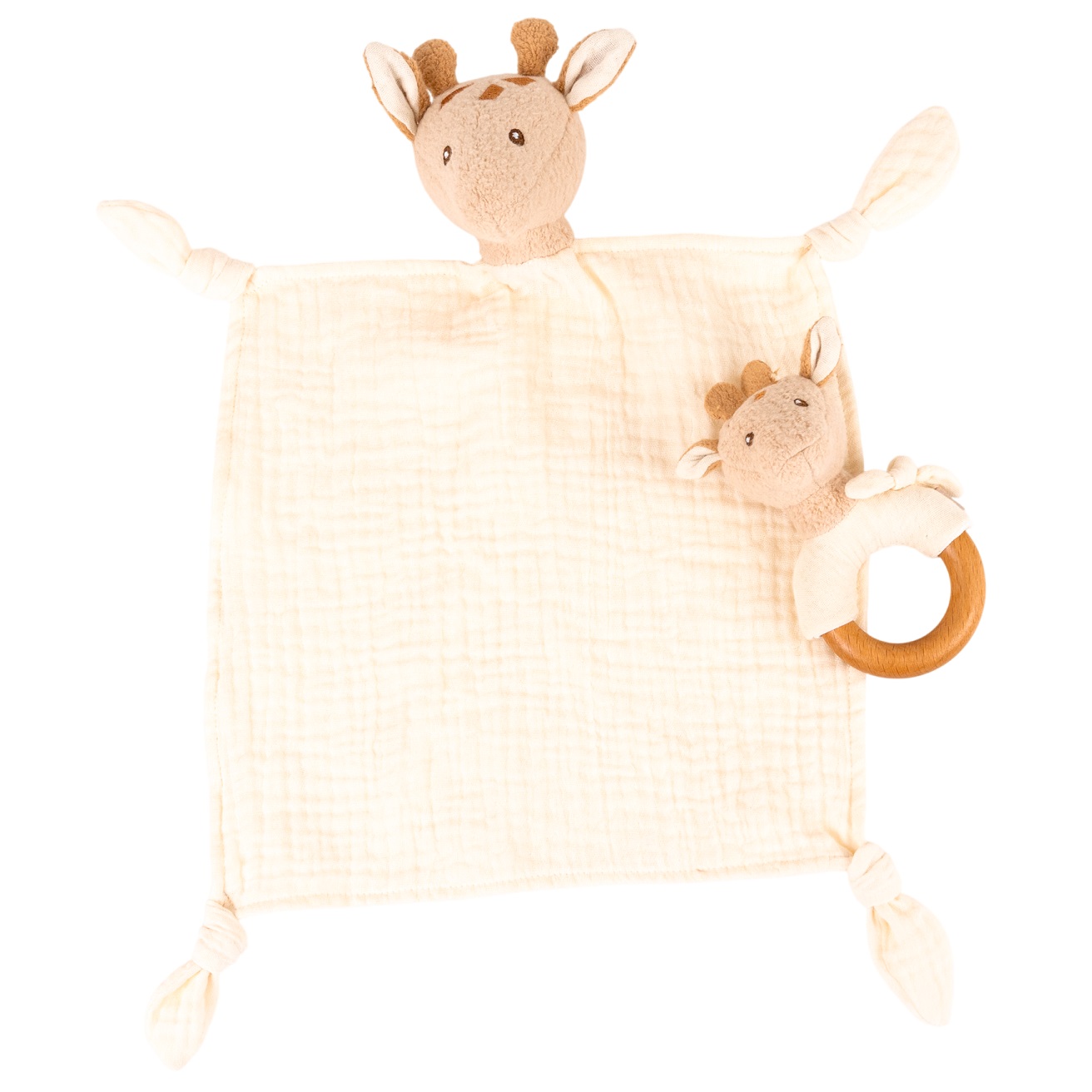 Coffret cadeau doudou et hochet Girafe, EGMONT TOYS