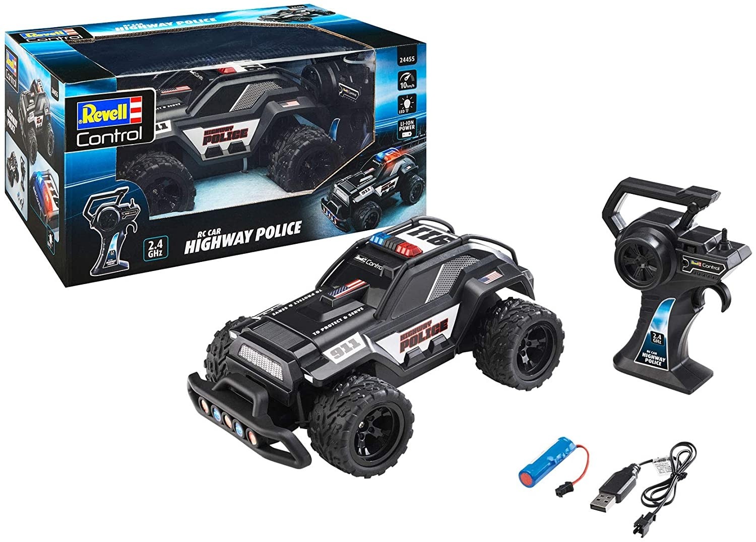 Revell Control - Voiture Télécommandé - Highway Police, REVELL
