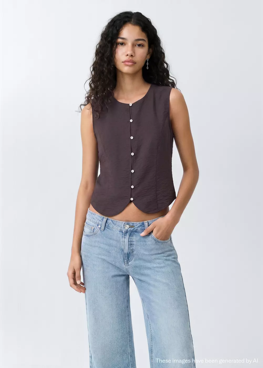Gilet droit, MANGO TEEN