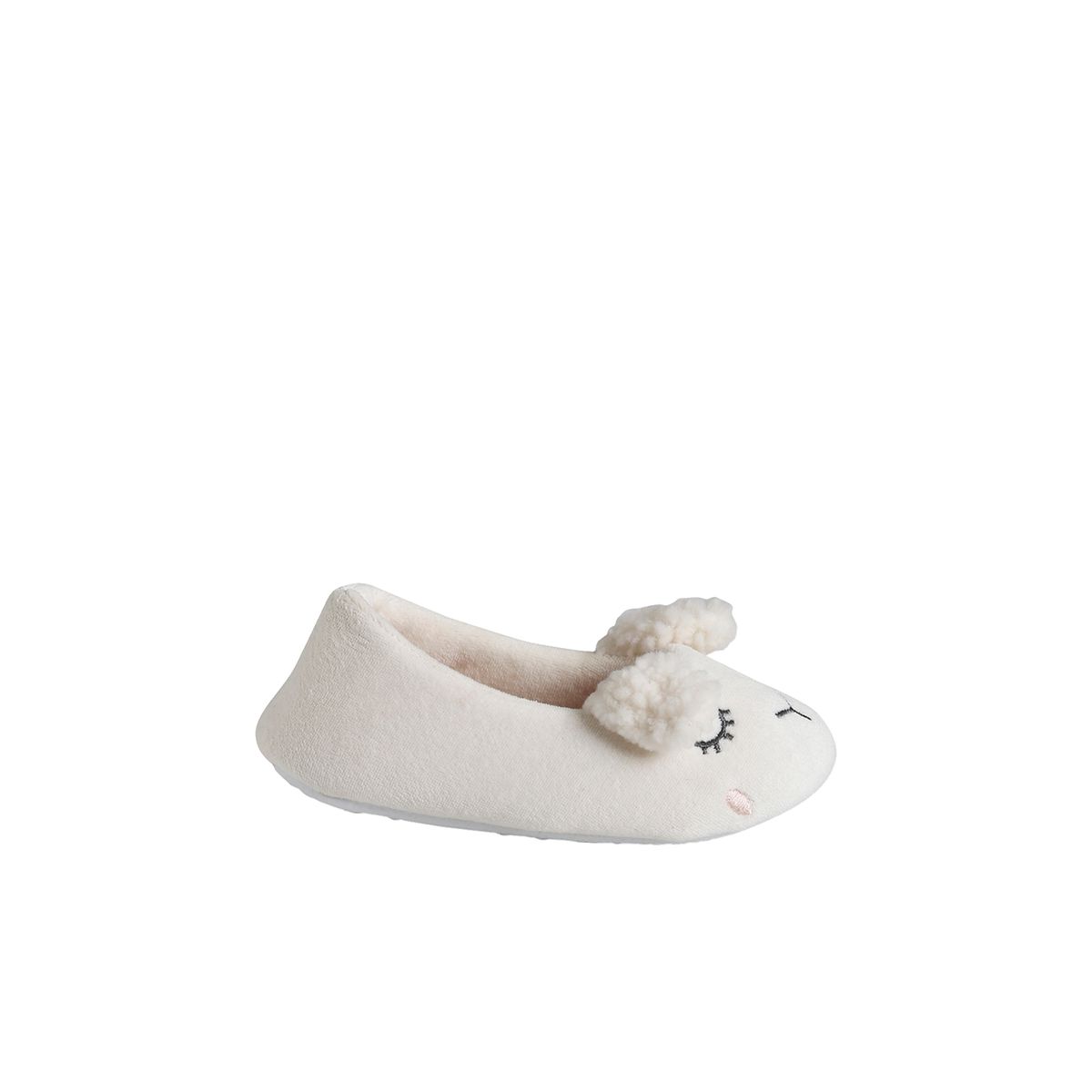 Chaussons ballerine int rieur velours enfant rose p le Vertbaudet