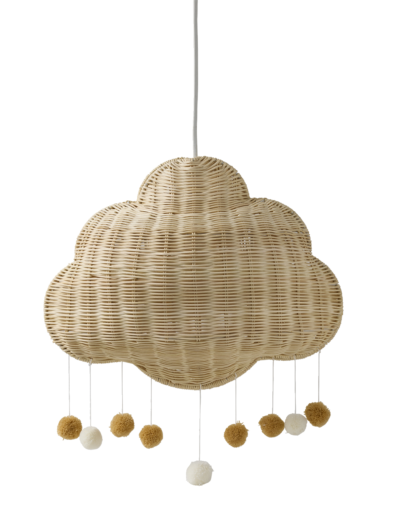 Abat-jour nuage en rotin, VERTBAUDET