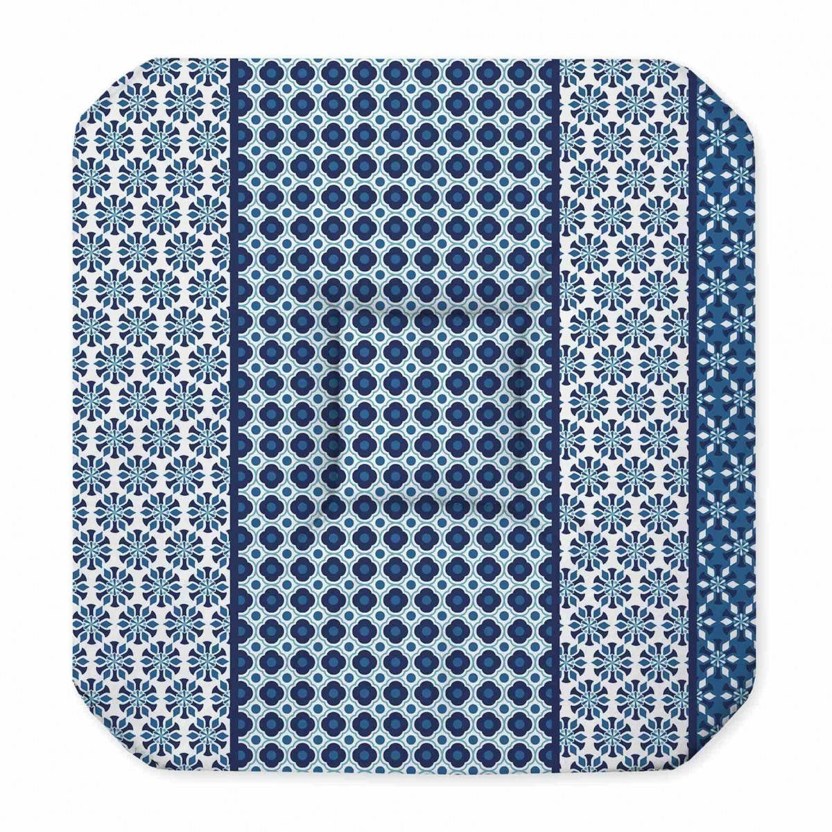 Coussin Galette de chaise Damara Indigo, EDEN