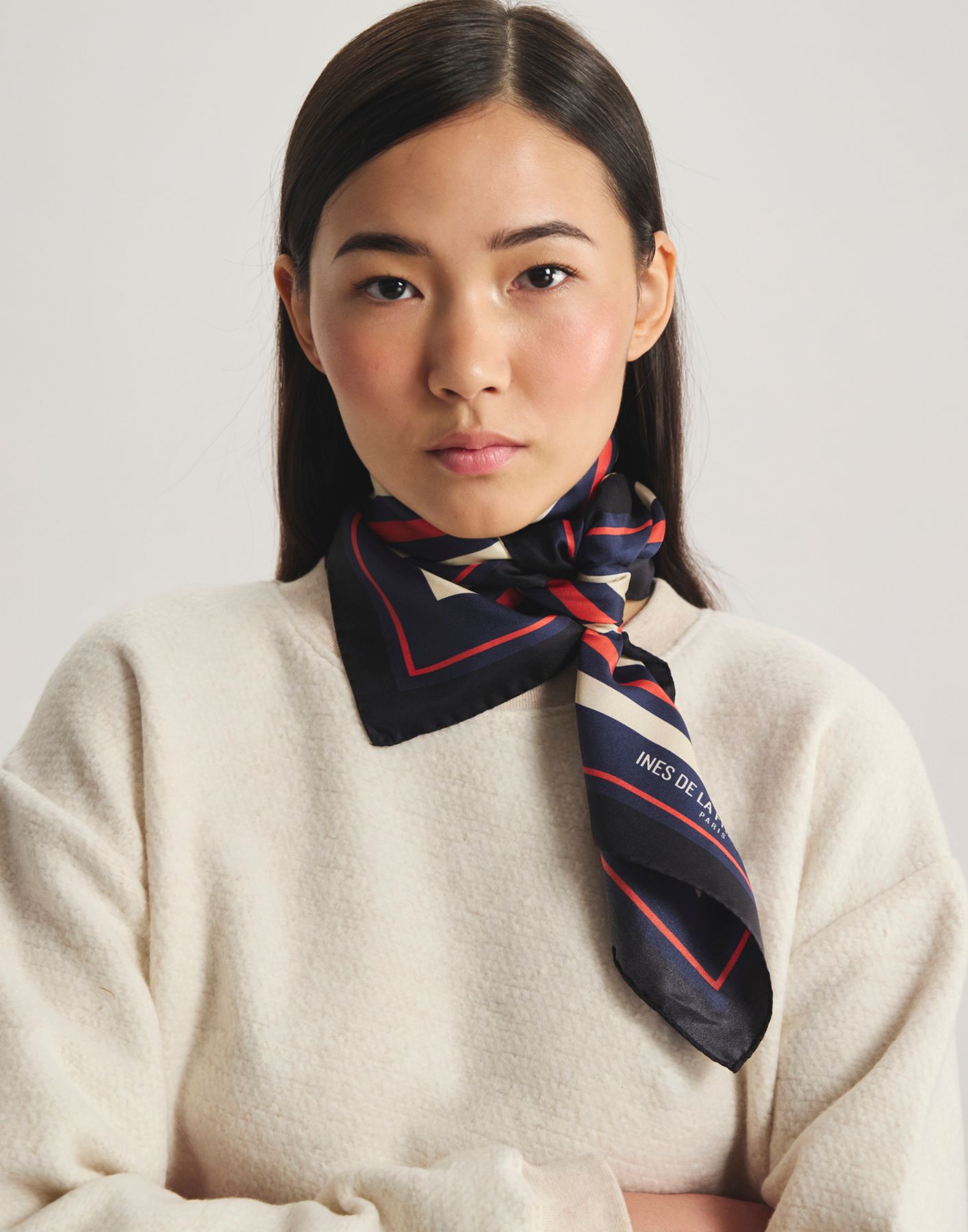 Foulard Lewis en soie, INES DE LA FRESSANGE PARIS