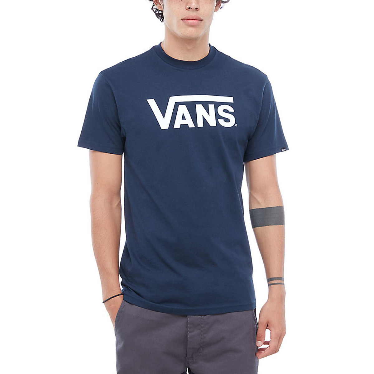 Short-Sleeved Crew Neck T-Shirt with Printed Logo