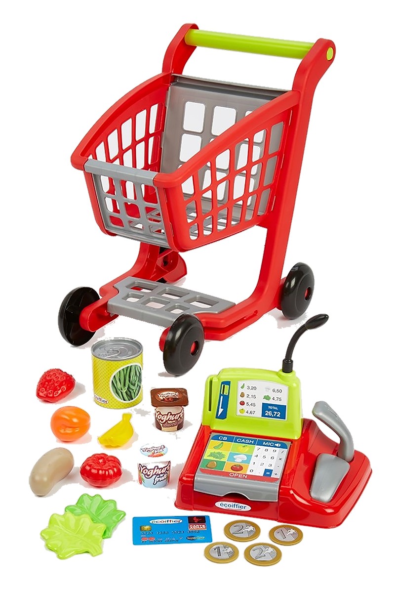 Chariot + Caisse Enregistreuse, ECOIFFIER