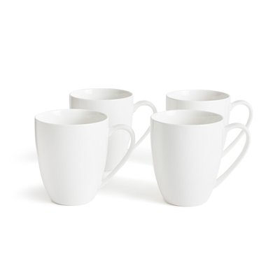 Lot de 4 mugs en porcelaine, Ginny LA REDOUTE INTERIEURS
