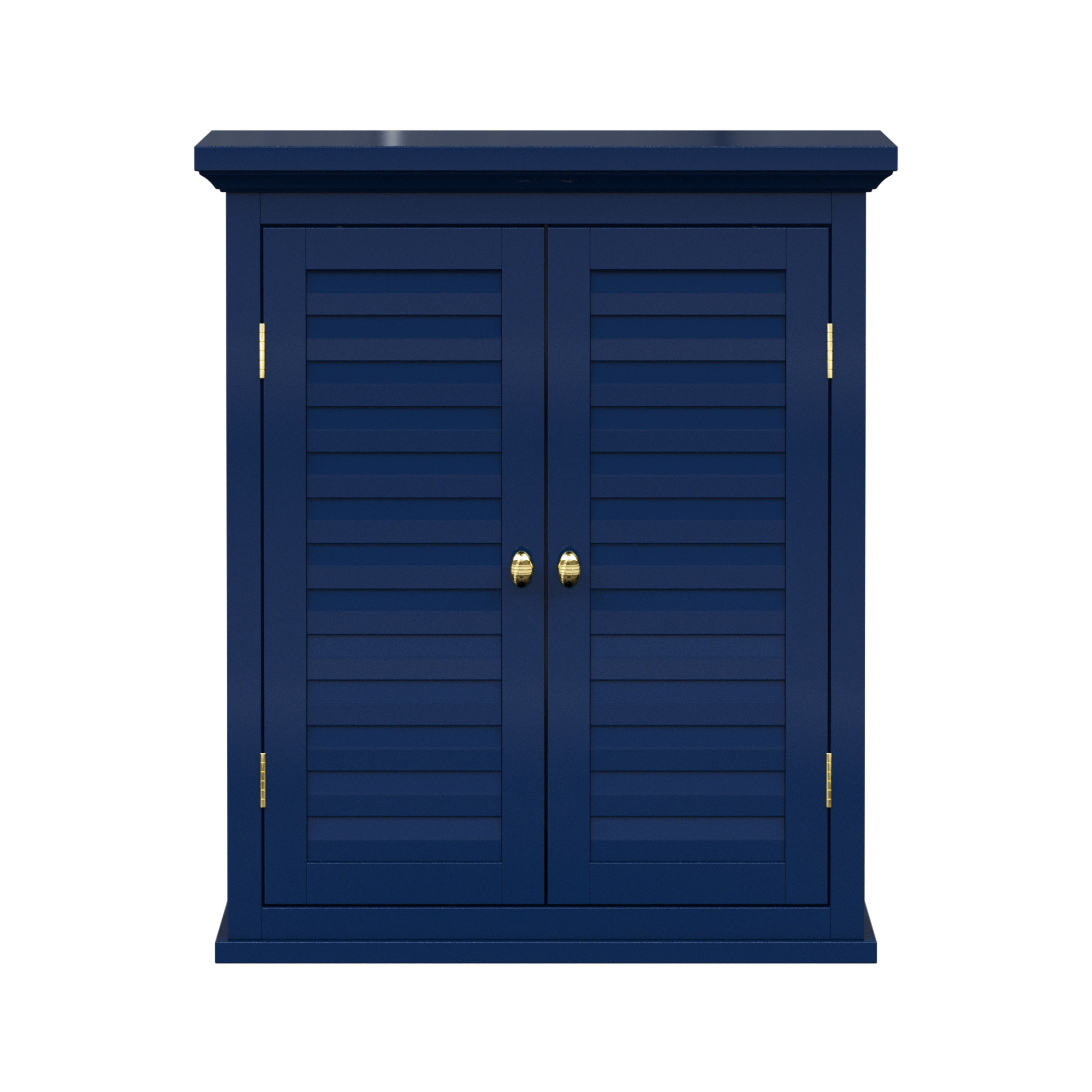 Armoire Murale Amovible, Bleu Marine, GLANCY, TEAMSON HOME