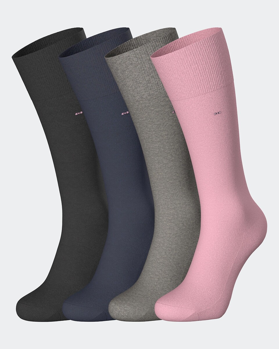 Lot de 4 paires de chaussettes hautes unies, EDEN PARK