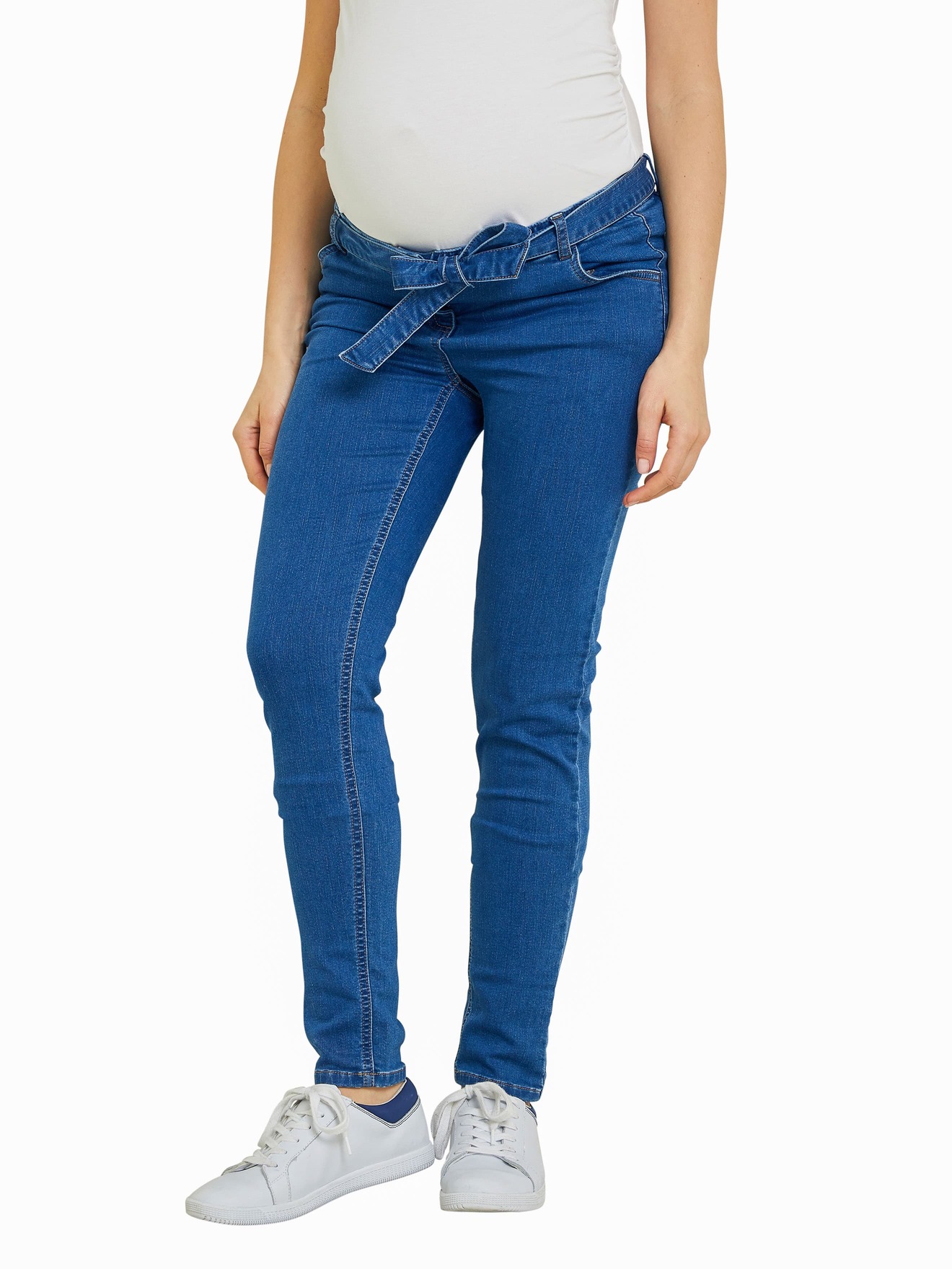 Pantalon slim de grossesse molleton aspect jean, VERTBAUDET