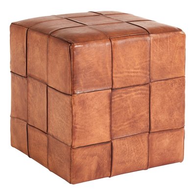 Leather Square Stool SO'HOME